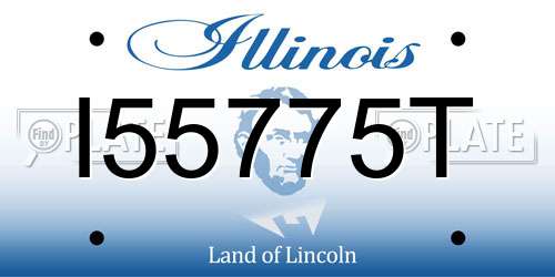 I55775T Illinois License Plate