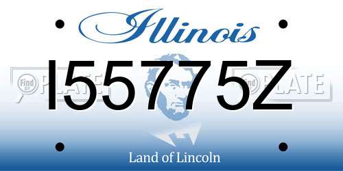 I55775Z Illinois License Plate