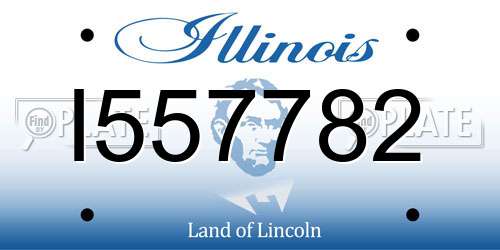 I557782 Illinois License Plate
