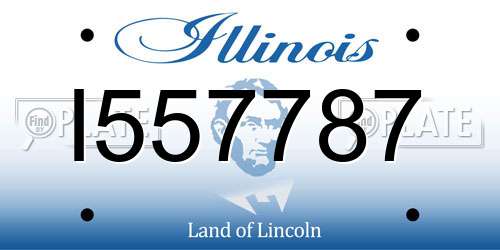 I557787 Illinois License Plate