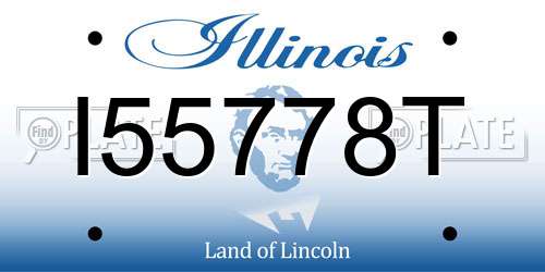 I55778T Illinois License Plate