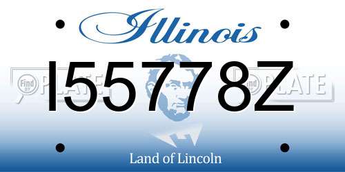 I55778Z Illinois License Plate