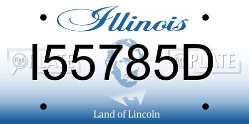 I55785D Illinois License Plate