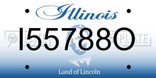 I55788O Illinois License Plate