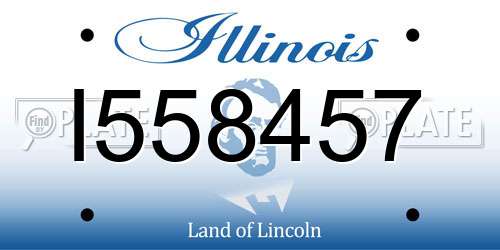 I558457 Illinois License Plate