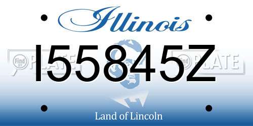 I55845Z Illinois License Plate