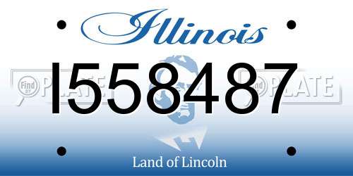 I558487 Illinois License Plate