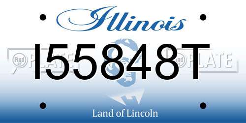 I55848T Illinois License Plate