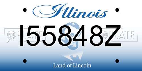I55848Z Illinois License Plate