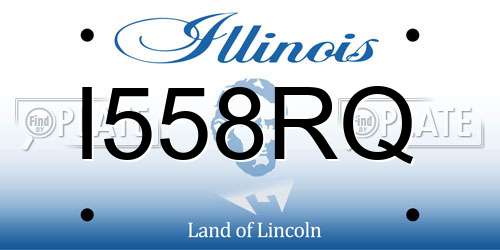 I558RQ Illinois License Plate