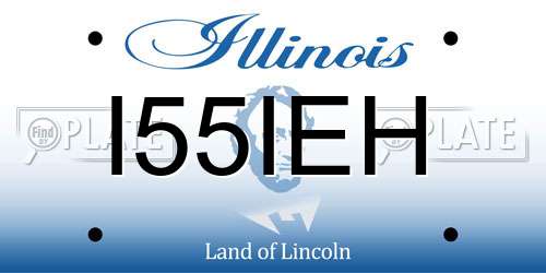 I55IEH Illinois License Plate