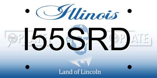 I55SRD Illinois License Plate