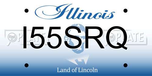 I55SRQ Illinois License Plate