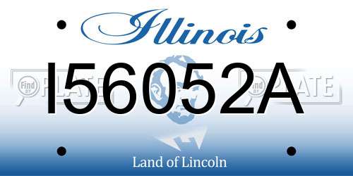 I56052A Illinois License Plate