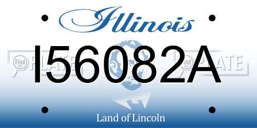 I56082A Illinois License Plate