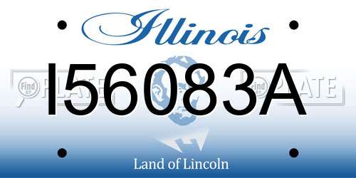 I56083A Illinois License Plate