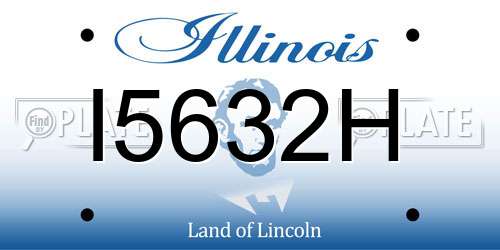 I5632H Illinois License Plate
