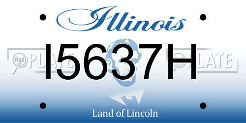 I5637H Illinois License Plate