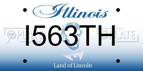 I563TH Illinois License Plate