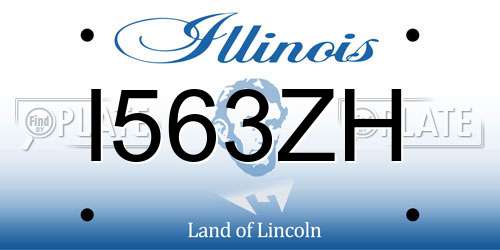 I563ZH Illinois License Plate