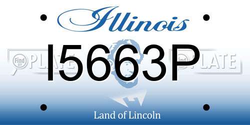 I5663P Illinois License Plate