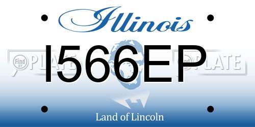 I566EP Illinois License Plate