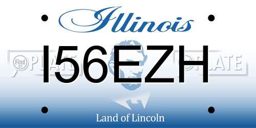 I56EZH Illinois License Plate