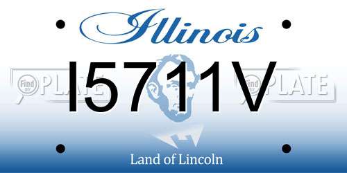 I5711V Illinois License Plate