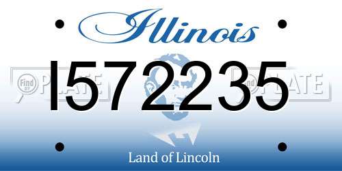 I572235 Illinois License Plate