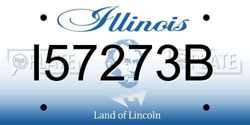 I57273B Illinois License Plate