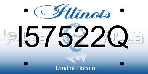 I57522Q Illinois License Plate