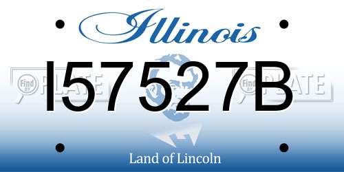 I57527B Illinois License Plate