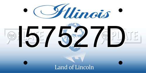 I57527D Illinois License Plate