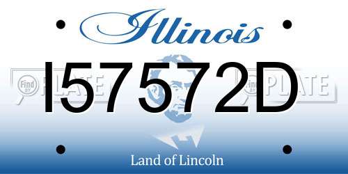 I57572D Illinois License Plate