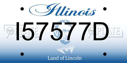 I57577D Illinois License Plate