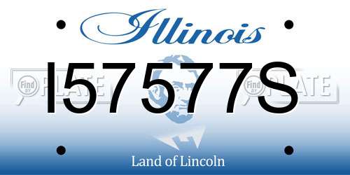 I57577S Illinois License Plate