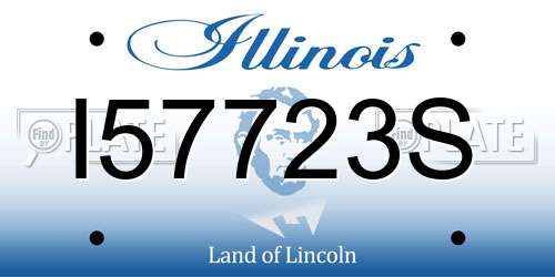 I57723S Illinois License Plate