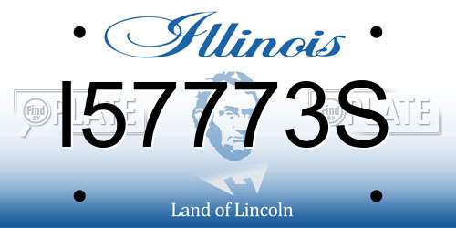 I57773S Illinois License Plate
