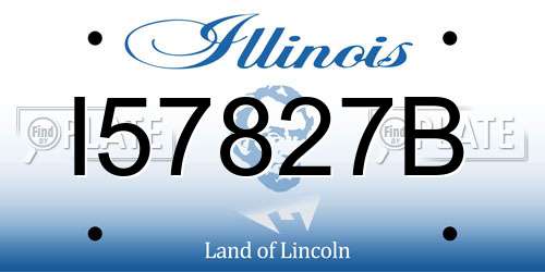 I57827B Illinois License Plate