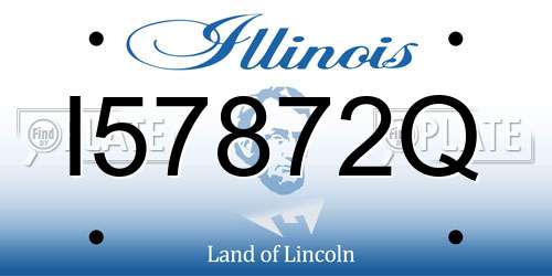 I57872Q Illinois License Plate