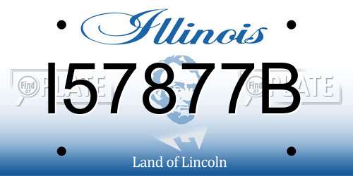I57877B Illinois License Plate