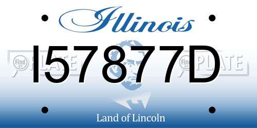 I57877D Illinois License Plate