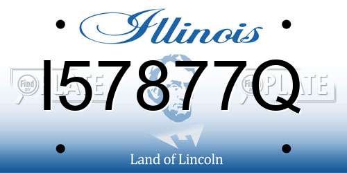 I57877Q Illinois License Plate