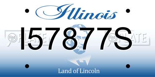 I57877S Illinois License Plate