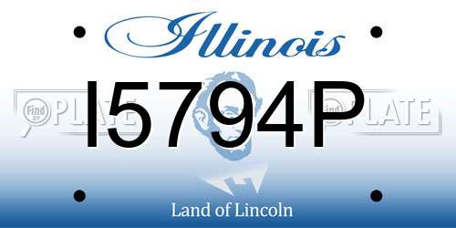 I5794P Illinois License Plate
