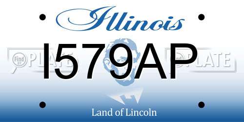 I579AP Illinois License Plate