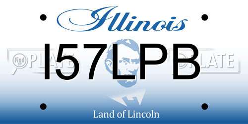 I57LPB Illinois License Plate