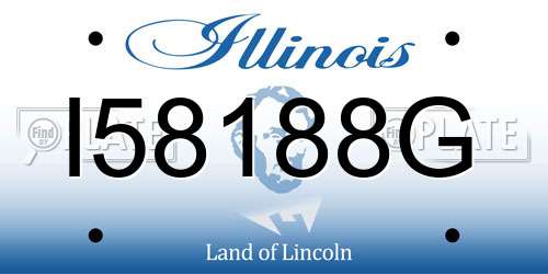 I58188G Illinois License Plate