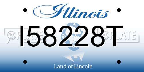 I58228T Illinois License Plate