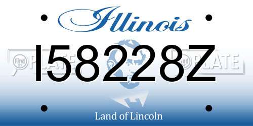 I58228Z Illinois License Plate